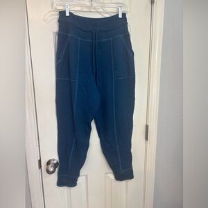 Out From Under Urban Outfitters women M Blue waffle Knit joggers Sweatpants